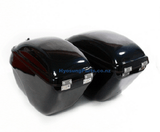 New Hard Trunk Saddlebags For Hyosung GV650 (Black)