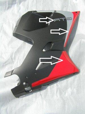 Hyosung Sticker kit Lower Fairing Right GT125R GT250R GT650R