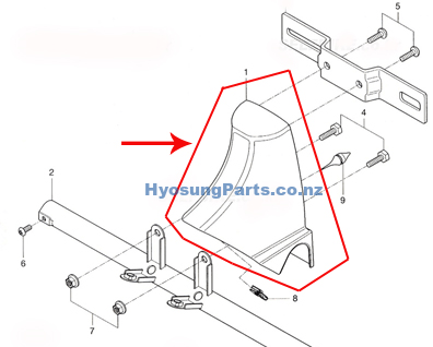 Hyosung Tail Rear Cover GV250