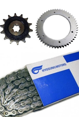 HYOSUNG CHAIN SPROCKET KIT GT125 GT125R