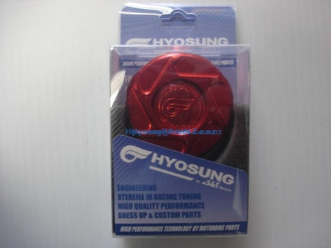 Hyosung Aluminium Rear Master Cylinder Cap RED GT125R GT250R GT650R