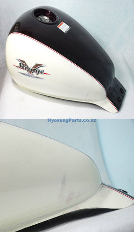 Hyosung  Fuel Gas Tank White Brown Hyosung GV125 GV250