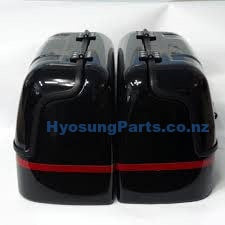 Hyosung New Hard Trunk Saddlebags (Black) GV250